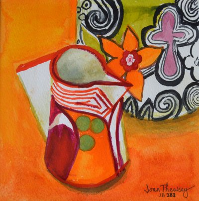 Art Deco Jug and Bowl, 2000 by Joan Thewsey