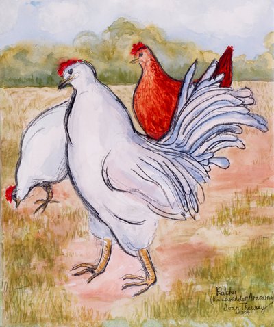 Ralphy, The Cockerel, 2005 by Joan Thewsey