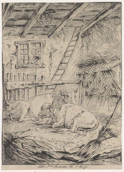 Stable with Cows by Joannes Bemme