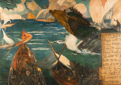 Conquest of Mallorca by Joaquim Mir i Trinxet