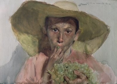 Boy Eating Grapes by Joaquin Sorolla y Bastida