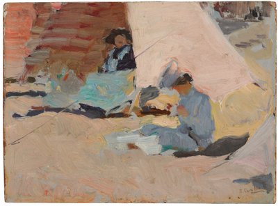 The Beach, Biarritz by Joaquín Sorolla