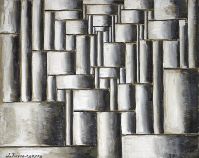 Tubular Abstract Composition by Joaquin Torres Garcia