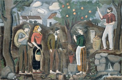 The Apple Harvest by Joaquin Torres Garcia