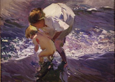 Bathing at the Beach by Joaquín Sorolla