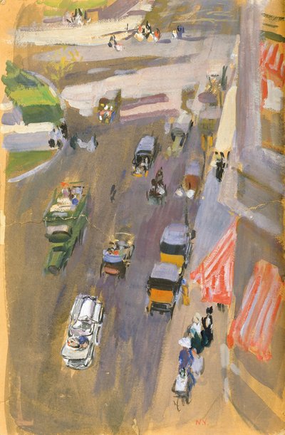 Fifth Avenue, New York by Joaquín Sorolla