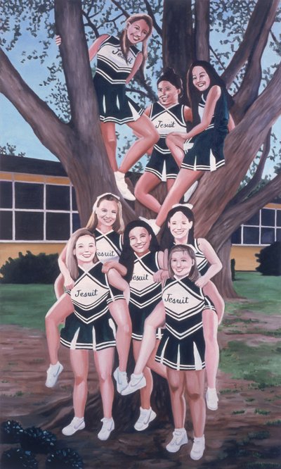 Jesuit Cheerleaders in a Tree by Joe Heaps Nelson