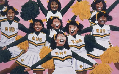 Kiamuki High School Cheerleaders by Joe Heaps Nelson