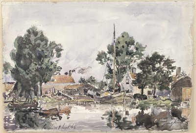 A Canal in The Hague, 1868 by Johan Barthold Jongkind