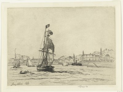 The Port of Honfleur by Johan Barthold Jongkind