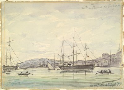 Harbor Scene, Marseilles by Johan Barthold Jongkind