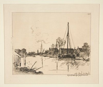 The Canal by Johan Barthold Jongkind