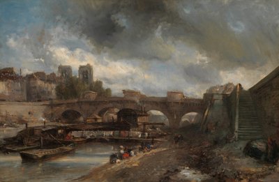 The Pont Neuf by Johan Barthold Jongkind