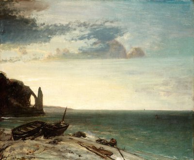 The Sea at Etretat by Johan Barthold Jongkind