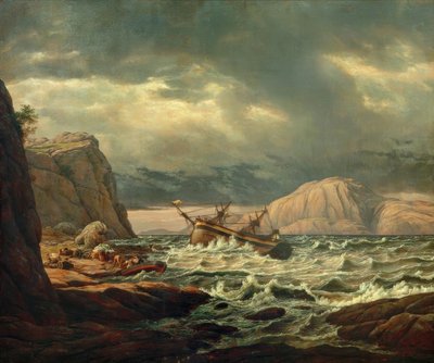 Shipwreck on the Norwegian Coast by Johan Christian Dahl