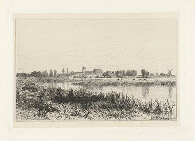 View of a River near Bemmel by Johan Conrad Greive