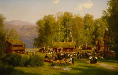 Midsummer Feast by Johan Fredrik Eckersberg