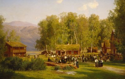 Midsummer Feast by Johan Fredrik Eckersberg