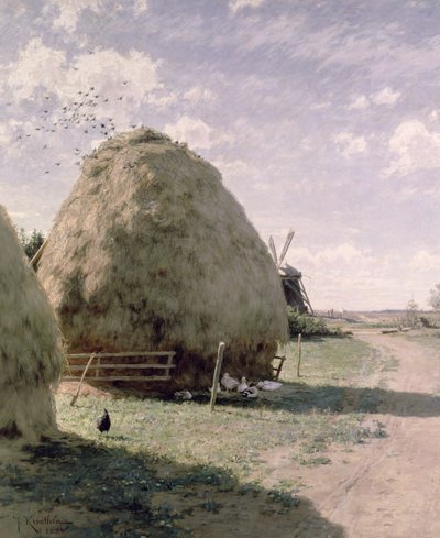 Haystacks by Johan Fredrik Krouthen