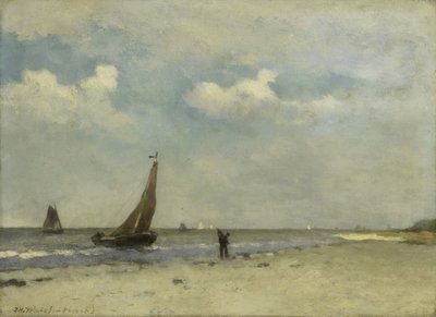 Beach Scene by Johan Hendrik Weissenbruch