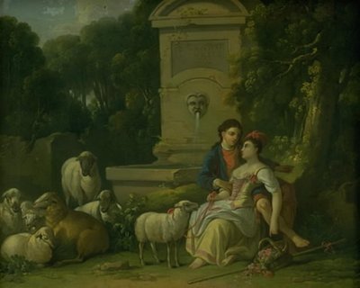 Shepherd Scene by Johan Mandelberg