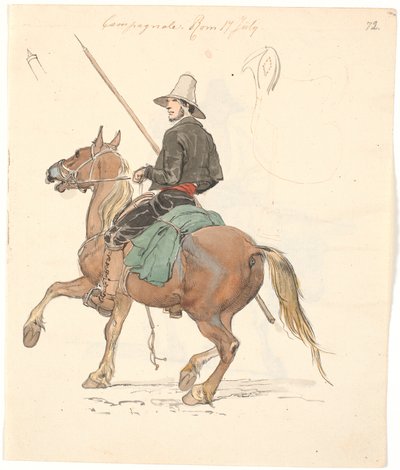 Campagnole on Horseback by Johan Thomas Lundbye