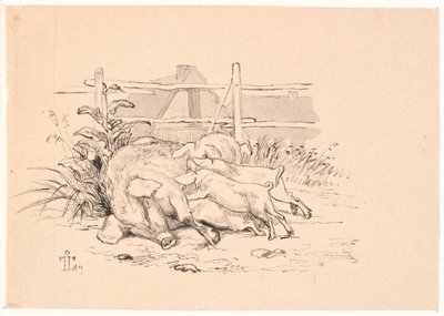 The Pigs by Johan Thomas Lundbye