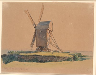 Stub Mill near Kalundborg by Johan Thomas Lundbye