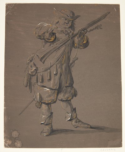 Soldier with Rifle by Johan le Ducq