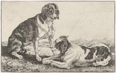 Two Dogs by Johan le Ducq