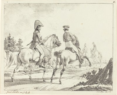 Erlangen Students on Horseback by Johann Adam Klein