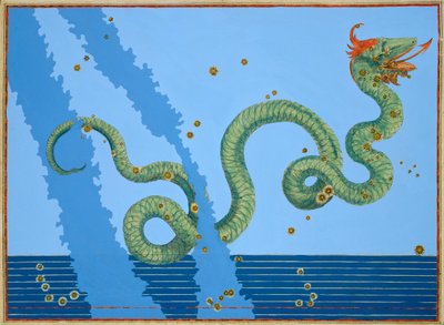Constellation of Serpens by Johann Bayer