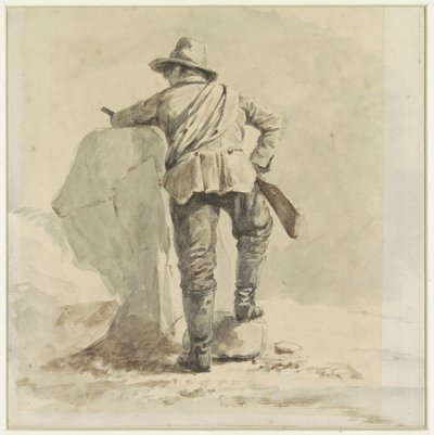 Resting Boy, Seen from the Back by Johann Bernard Klombeek
