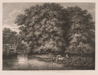 The Mill at the Great Oaks by Johann Christian Reinhart