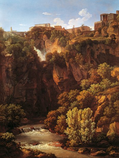 Waterfalls at Tivoli by Johann Christian Reinhart