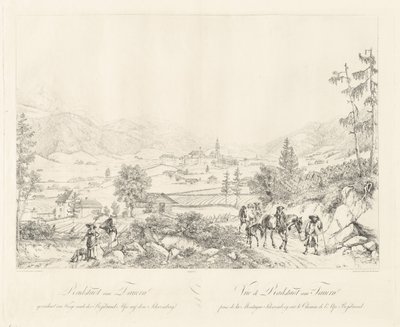 Radstadt near Tauern by Johann Christoph Erhard and Johann Adam Klein after Carl Ludwig Friedrich Viehbeck