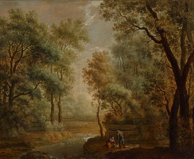 Tree Landscape by Johann Evangelist Dorfmeister