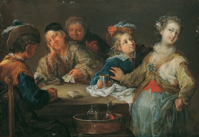 Card Players (Ace is Trump) by Johann Georg Platzer