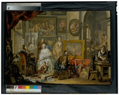The Artist’s Studio by Johann Georg Platzer