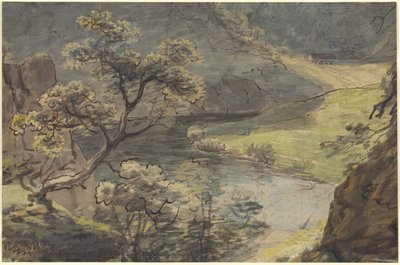 River Landscape by Johann Georg von Dillis