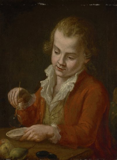 Boy with Soap Bubbles by Johann Georg von Edlinger