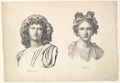 Melpomene and Thalia by Johann Gottfried Schadow