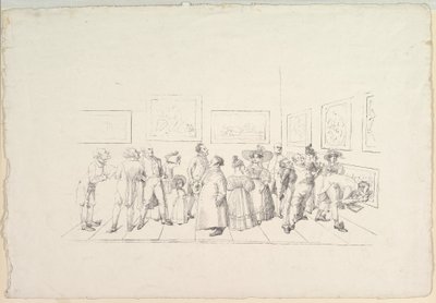 The Public at an Exhibition by Johann Gottfried Schadow
