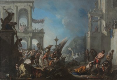 Abduction of the Sabine Women by Johann Heinrich Schönfeld