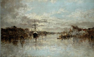 View of Rotterdam by Johann Hendrik Mastenbroek