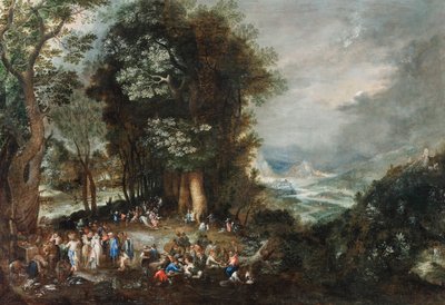 Camp of Sutlers at the Edge of the Forest by Johann Jakob Hartmann
