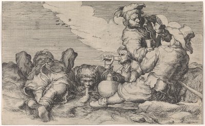Five Drunkards by Johann Liss (attributed to)