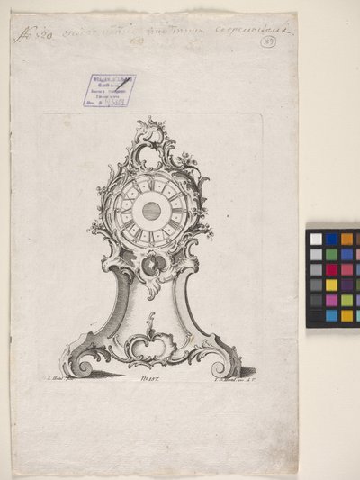 Clock by Johann Michael Hoppenhaupt