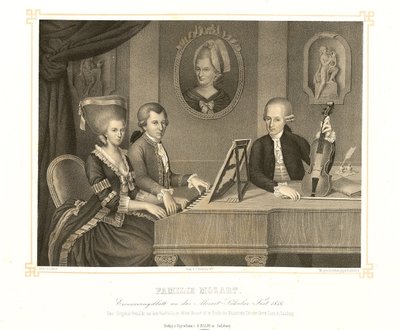 Family Mozart by Johann Nepomuk Croce della