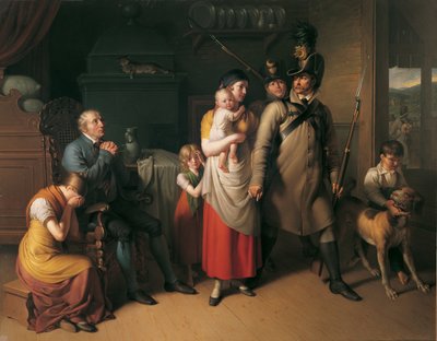 The Farewell of the Militiaman by Johann Peter Krafft